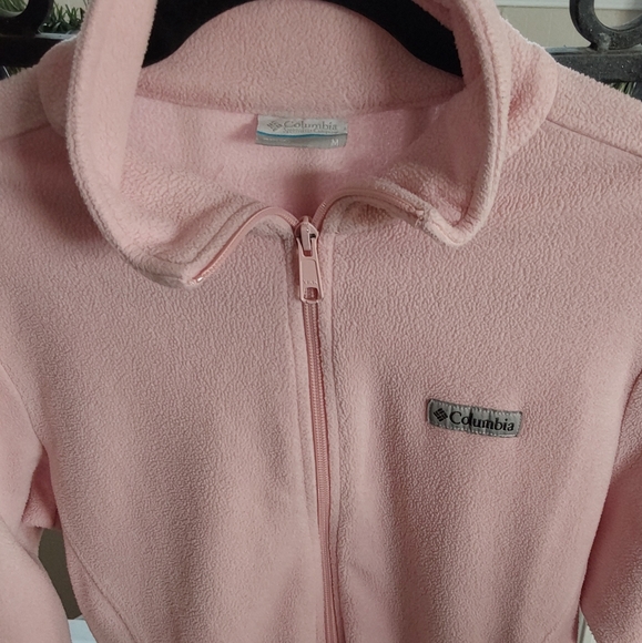 ***Sold***Women's Columbia Full-Zip Pink Fleece Jacket - Picture 3 of 6